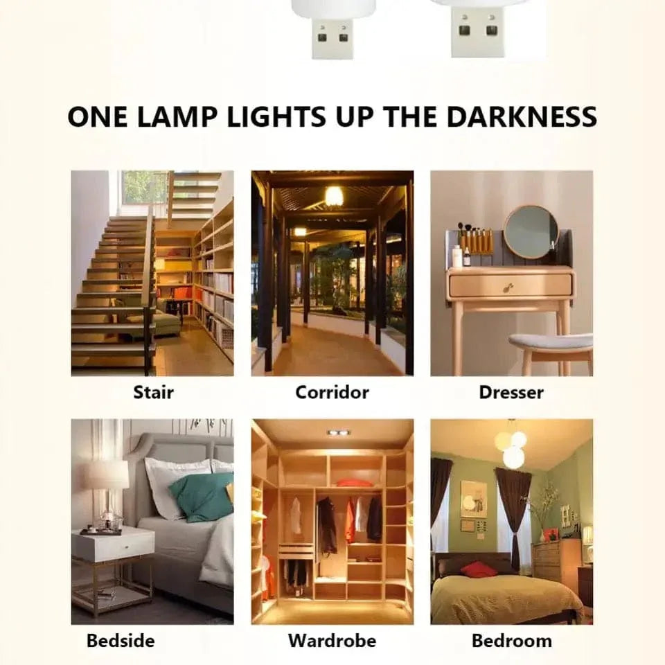 USB LED Flame Effect Night Light