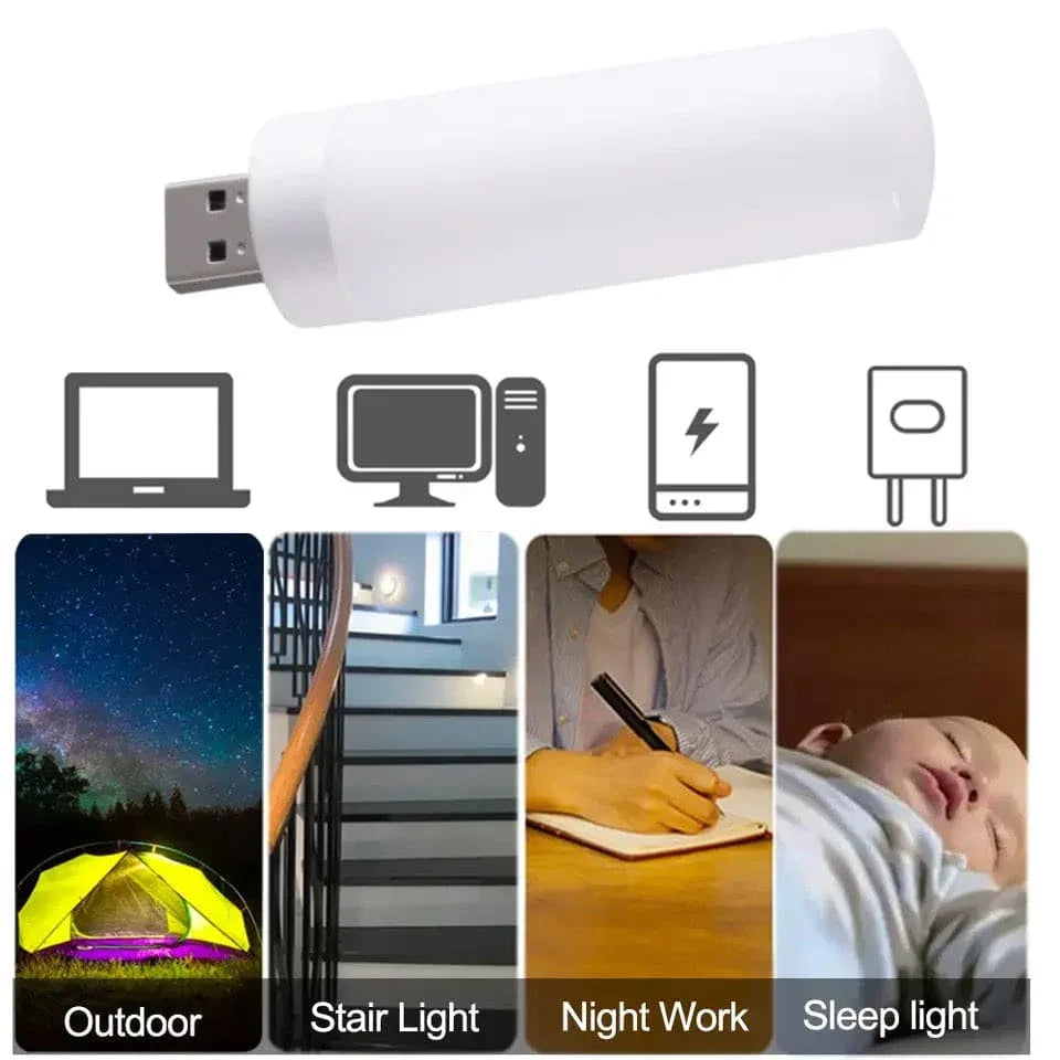 USB LED Flame Effect Night Light