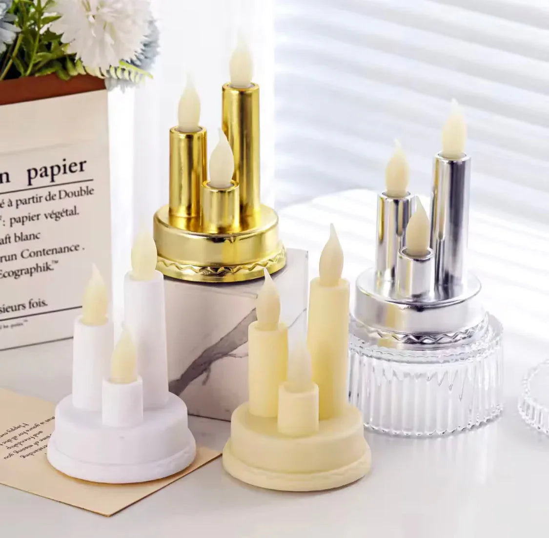 LED Flameless Candle for Home Decor Set