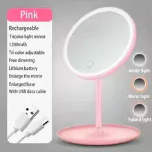 LED Makeup Mirror with Light and Touch Dimming