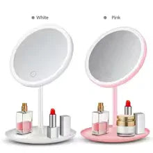 LED Makeup Mirror with Light and Touch Dimming