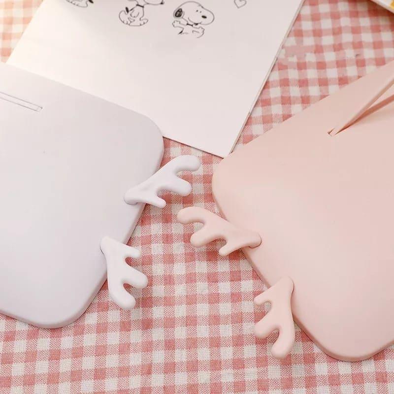 LED Makeup Mirror with Lights - Cute Reindeer Design