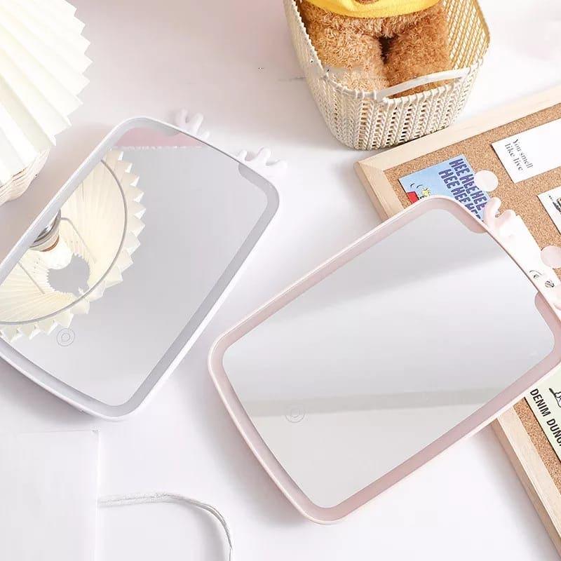 LED Makeup Mirror with Lights - Cute Reindeer Design