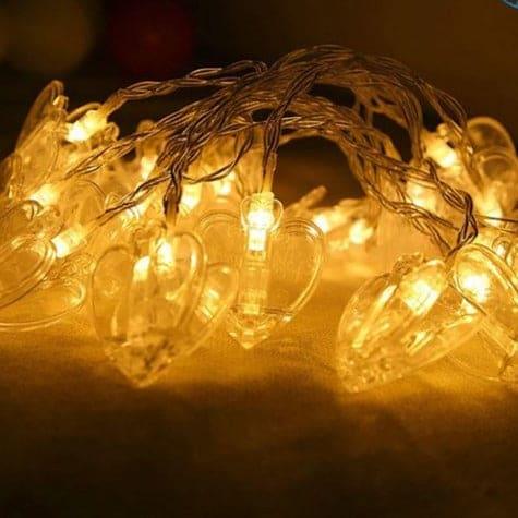 10 Pieces LED Photo Clip String Lights Star Design