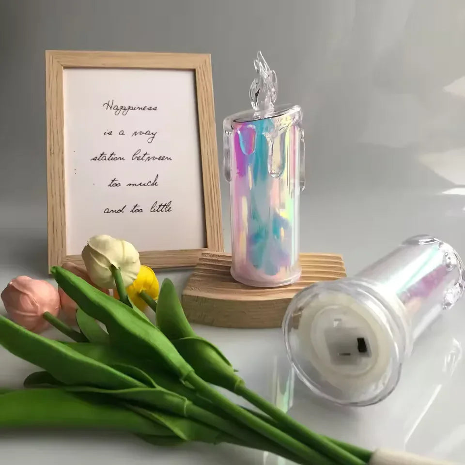 LED Pillar Candle Light with Flickering Flame