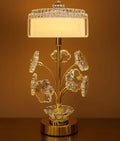 LED Rechargeable Lamp with Elegant Crystal Design