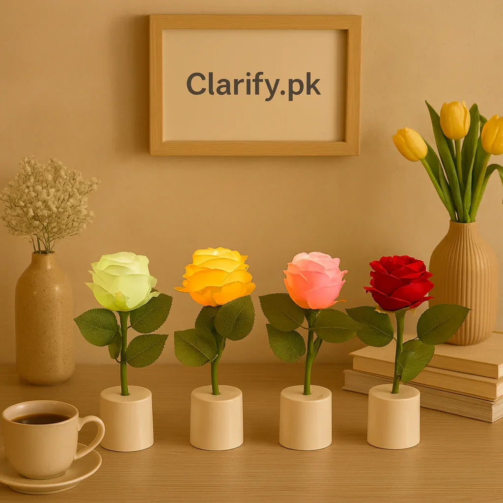 LED Rose Lamp - Colorful Soft Glow Decor