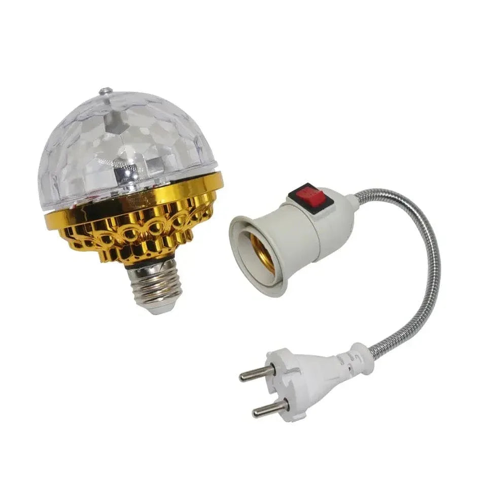 LED Rotating Disco Ball Light with Flexible Plug