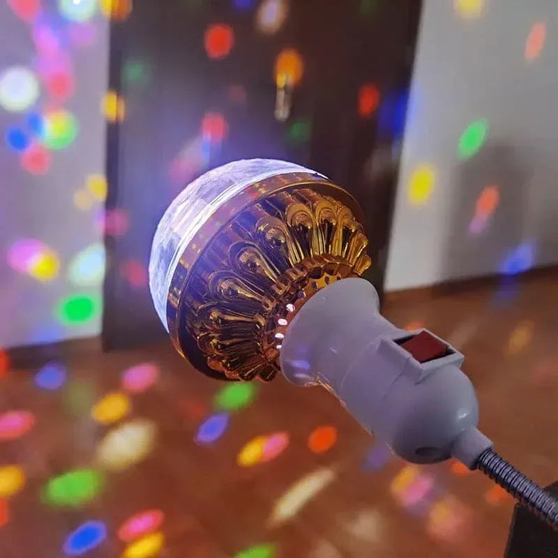 LED Rotating Disco Ball Light with Flexible Plug