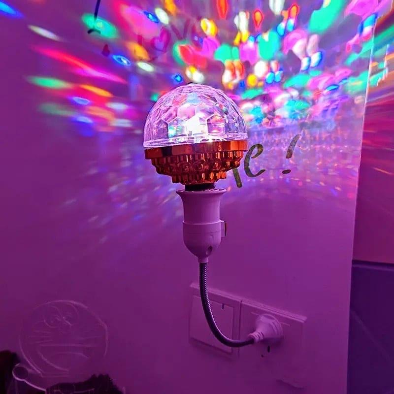 LED Rotating Disco Ball Light with Flexible Plug