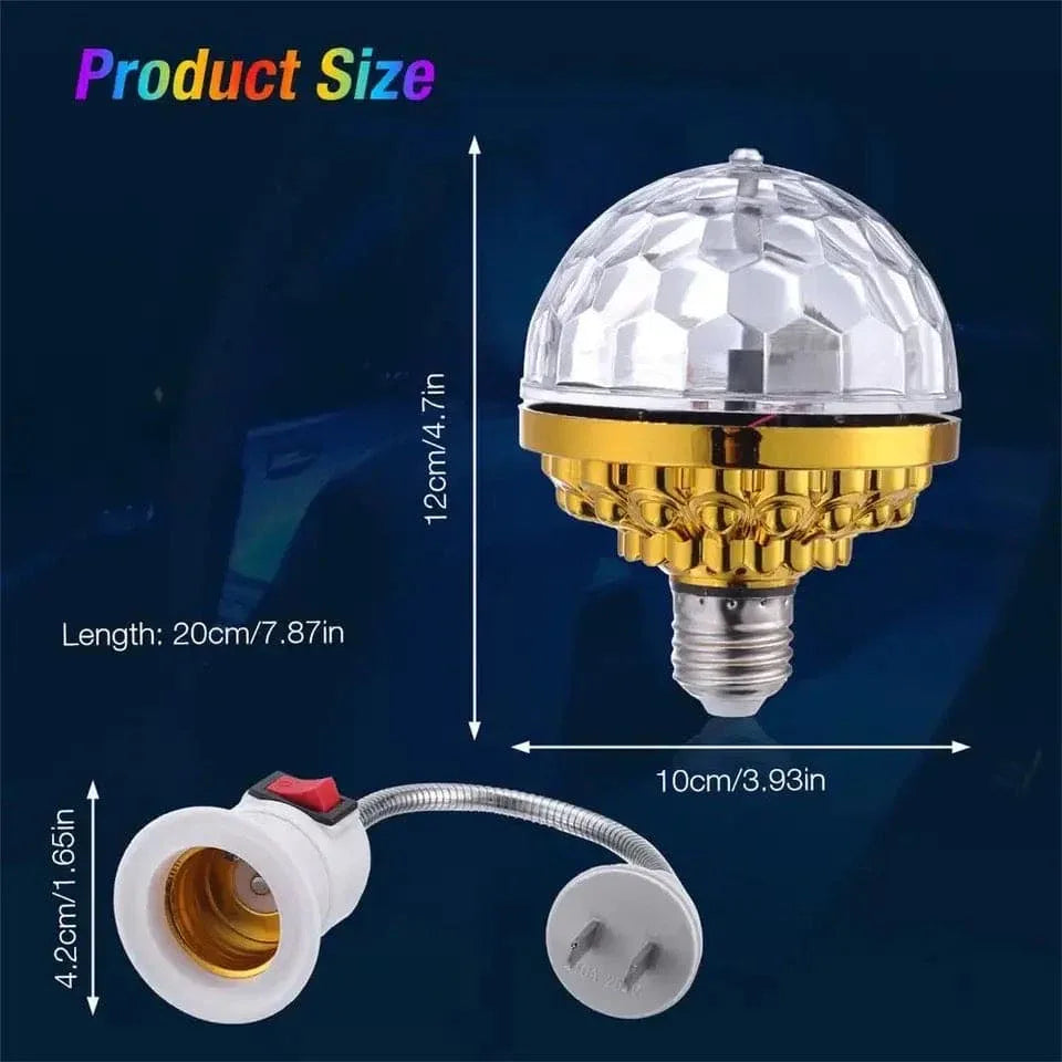 LED Rotating Disco Ball Light with Flexible Plug