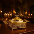 Luxury Buffet Server with Ceramic Insert - Elegant Gold Plated