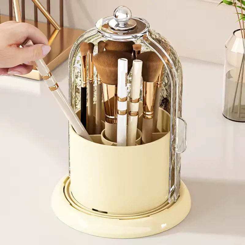 Luxury Cosmetics Storage Box with Rotating Design