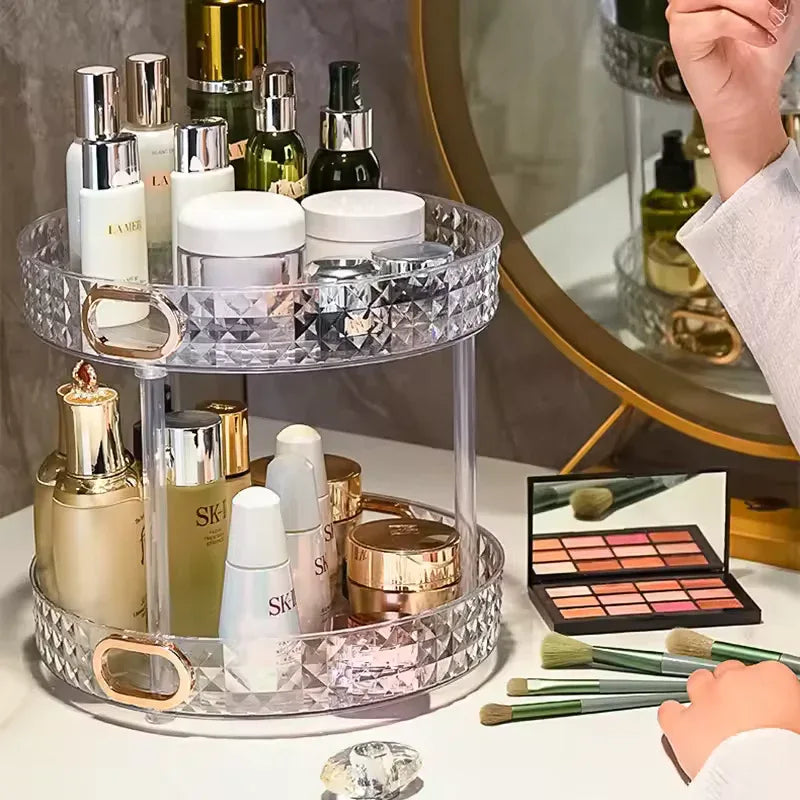 Luxury Cosmetics Storage Rack - Stylish & Durable
