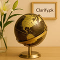 Luxury Decorative World Globe – Golden & Brown Edition