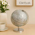 Luxury Decorative World Globe – Silver Edition