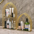 Luxury Gold Storage Rack for Bathroom Shelves