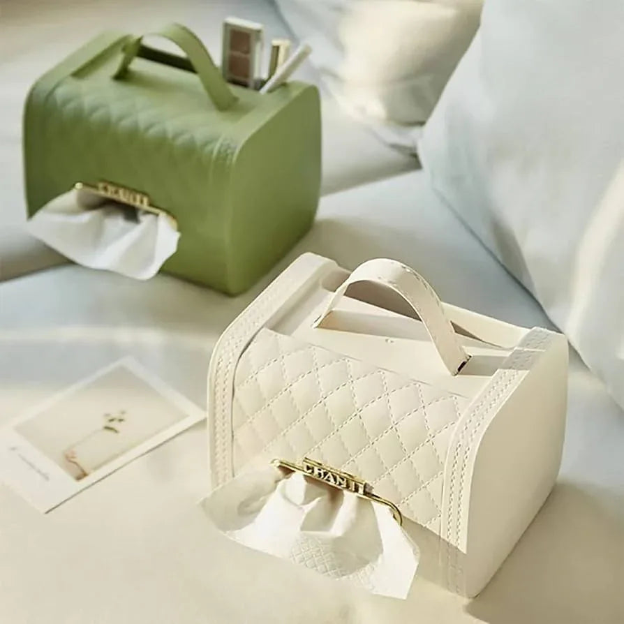 Handbag Tissue Box Holder with Elegant Design