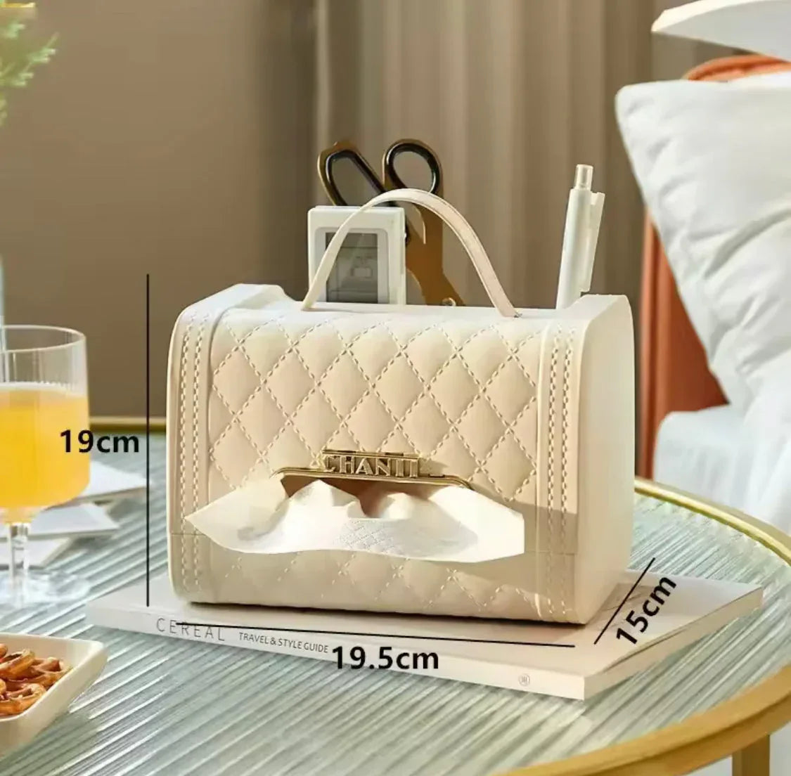Handbag Tissue Box Holder with Elegant Design