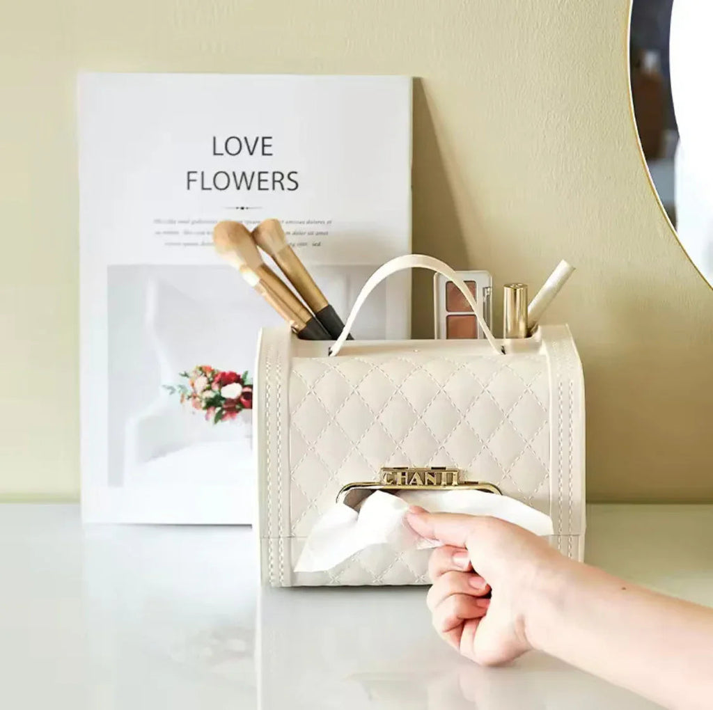 Handbag Tissue Box Holder with Elegant Design