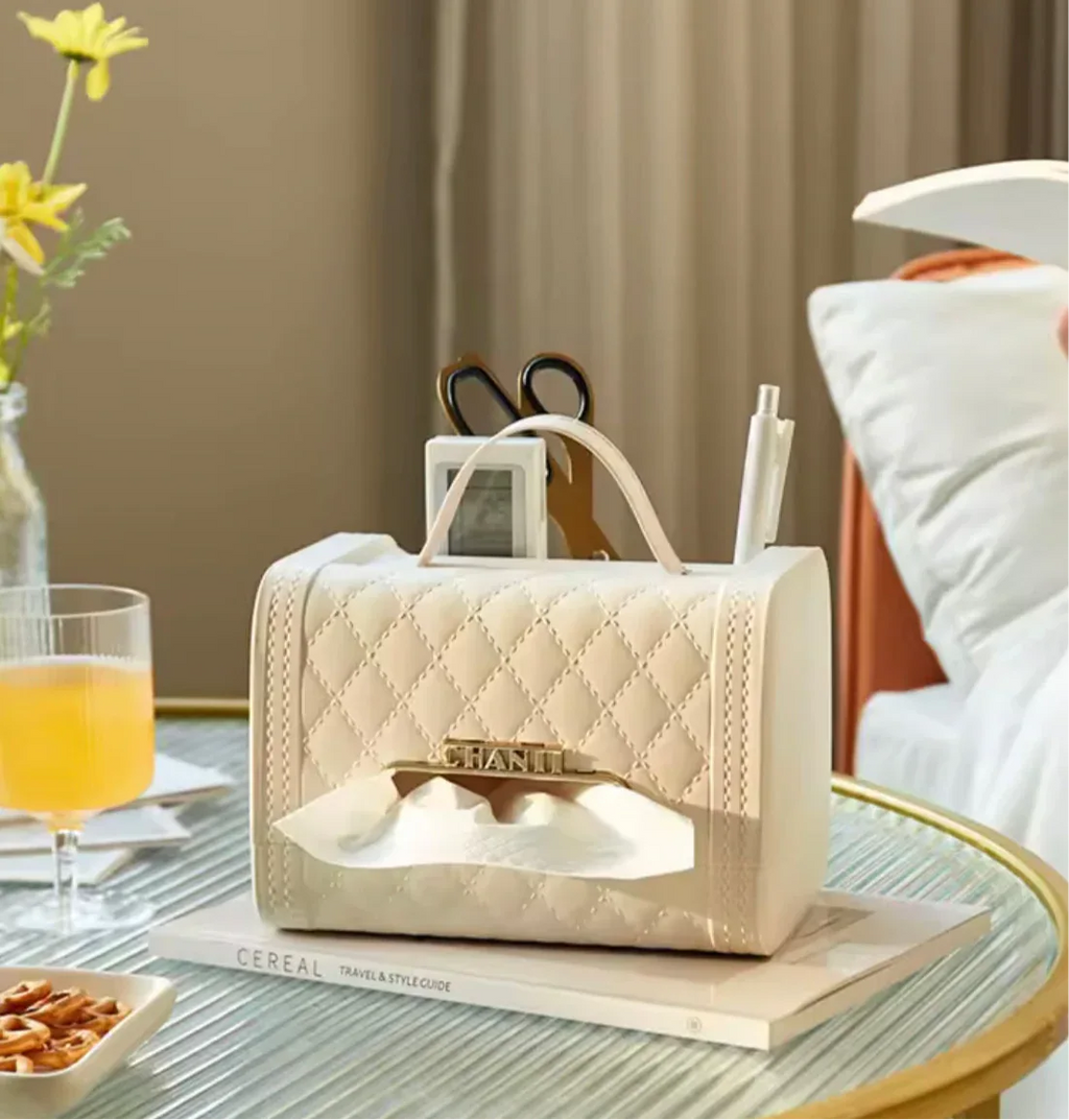Handbag Tissue Box Holder with Elegant Design