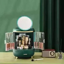 Luxury Makeup Organizer with LED Mirror