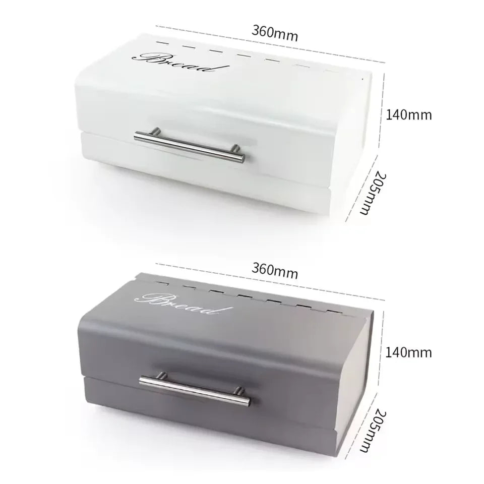 Luxury Metal Bread Box Storage Case