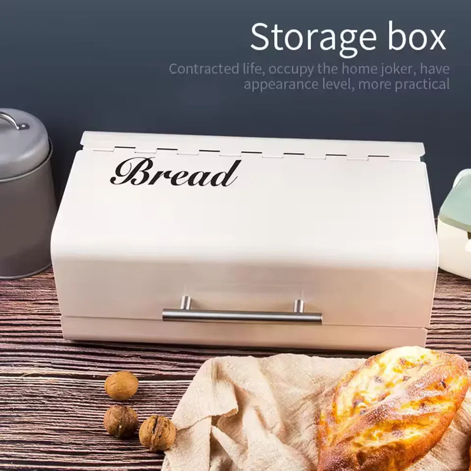 Luxury Metal Bread Box Storage Case