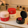 Luxury Quilted Jewelry Storage Box – Elegant & Compact