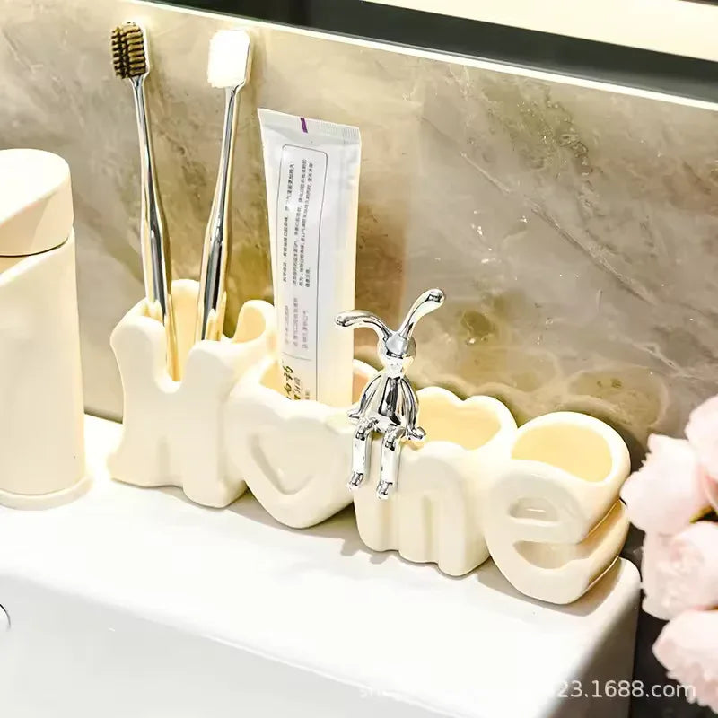 Luxury Toothbrush Holder for Bathroom Decor