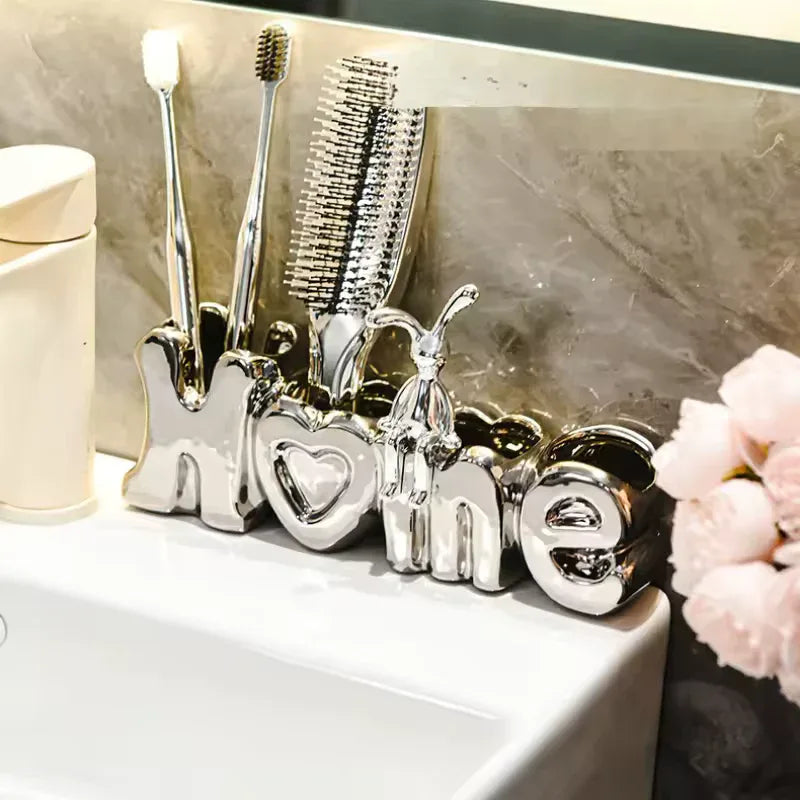 Luxury Toothbrush Holder for Bathroom Decor