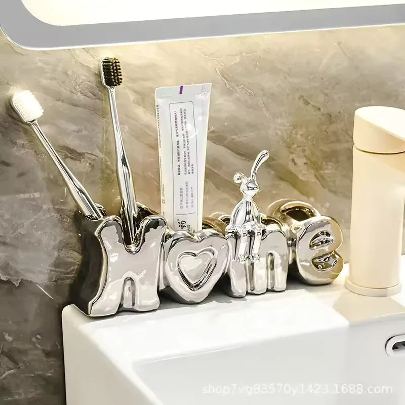 Luxury Toothbrush Holder for Bathroom Decor