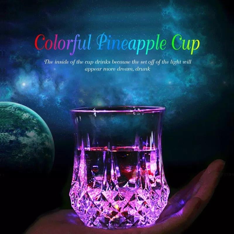 Magic Light Up Acrylic Mug - Colorful Pineapple Cup
