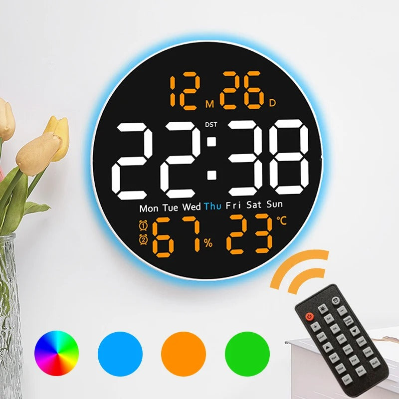 10-Inch Smart LED Digital Wall Clock – Modern Room Decor