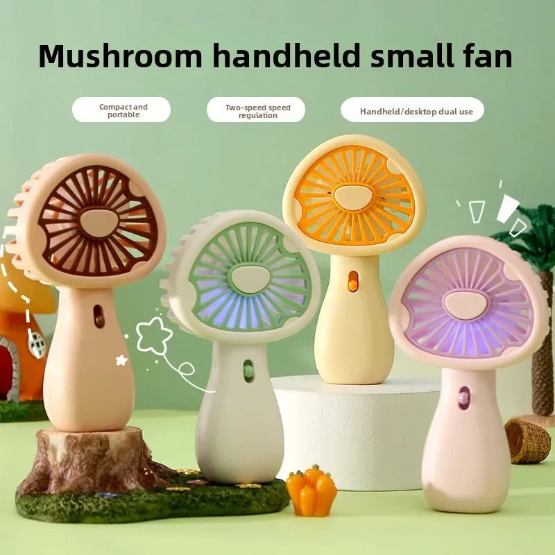 Portable Mini Handheld Cartoon Fan & Desktop Electric Fan