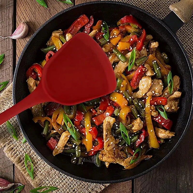 Premium Heat-Resistant Silicone Cooking Spatula – Non-Stick Kitchen Essential (Random Color)