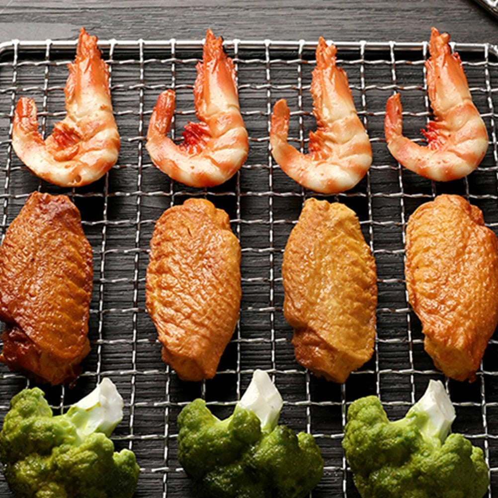 Premium Square Grid BBQ Cooking Net – Non-Stick Outdoor Grill Mesh