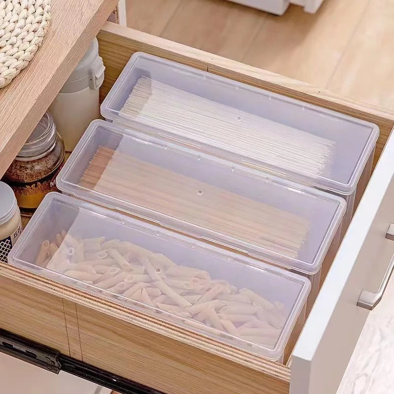 Stackable Airtight Food Storage Box – Clear Kitchen Organizer