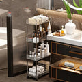 Luxury Acrylic 4-Tier Trolley – Multi-Purpose Storage Organizer with Wheels