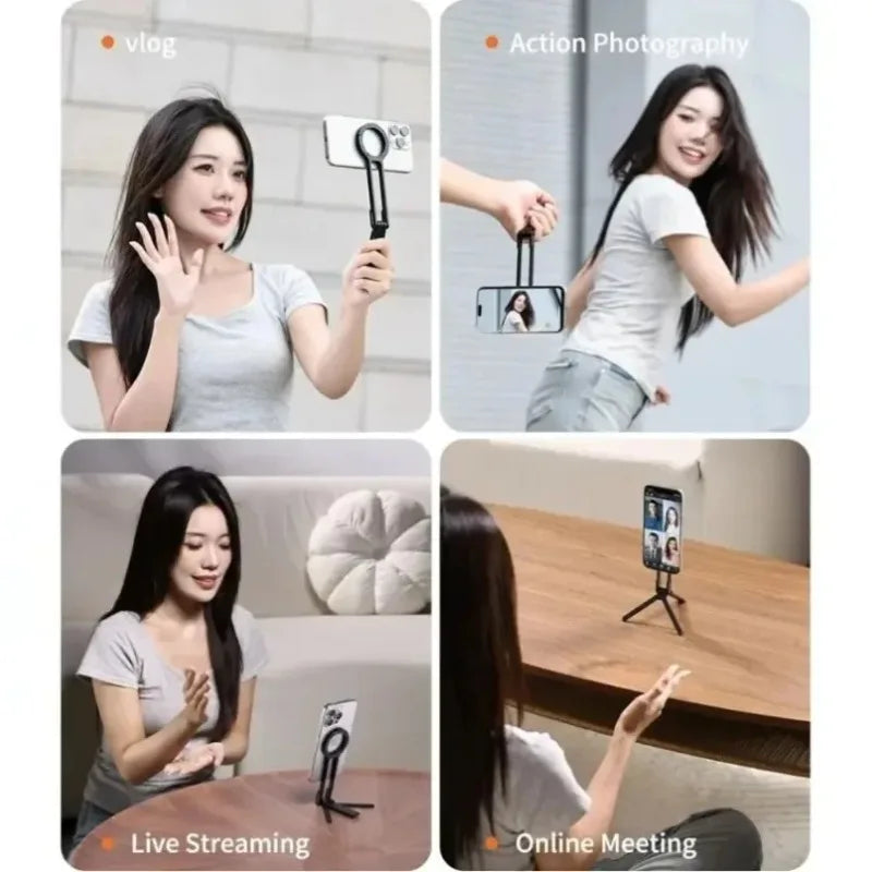 MagClip 3-in-1 Magnetic Foldable Portable Phone Holder & Stand