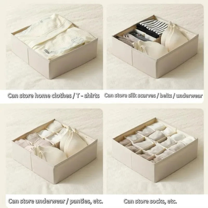 Multi-Partition Fabric Organizer with Reinforced Straps