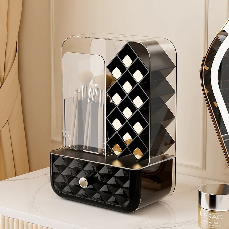 Multi-Purpose Large-Capacity Makeup Brush & Lipstick Storage Organizer (Random Color)