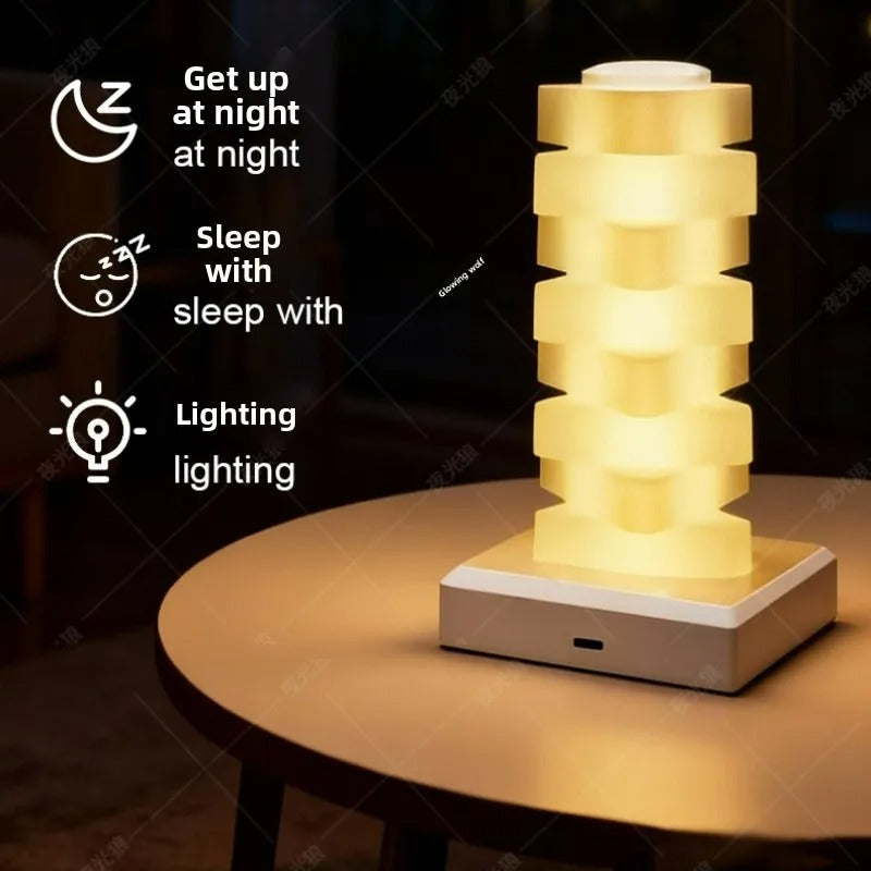 Triangle Cube Atmosphere Lamp – RGB Multi-Colour Rechargeable Desk Light