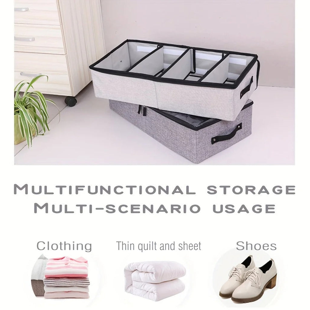 Under-Bed Shoe Organizer & Foldable Storage Box