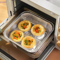 Square Aluminum Foil Disposable Plate Set - Pack of 10