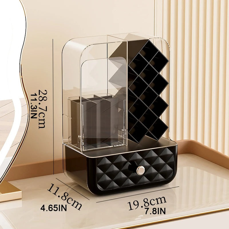 Multi-Purpose Large-Capacity Makeup Brush & Lipstick Storage Organizer (Random Color)