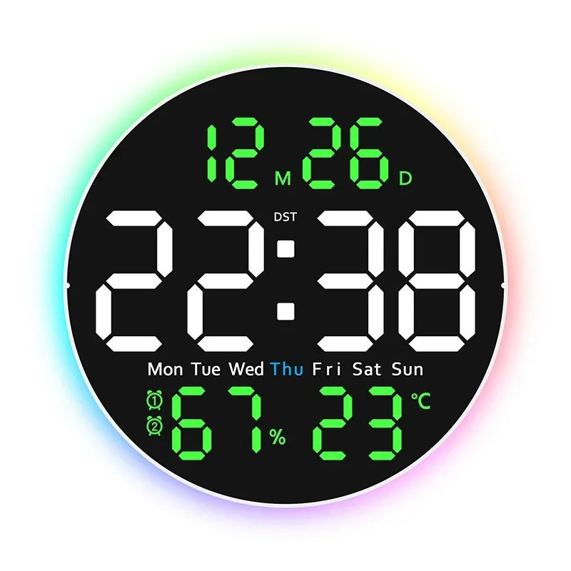 10-Inch Smart LED Digital Wall Clock – Modern Room Decor
