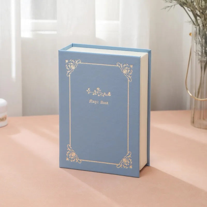 Vintage Book-Style PU Leather Jewelry Organizer