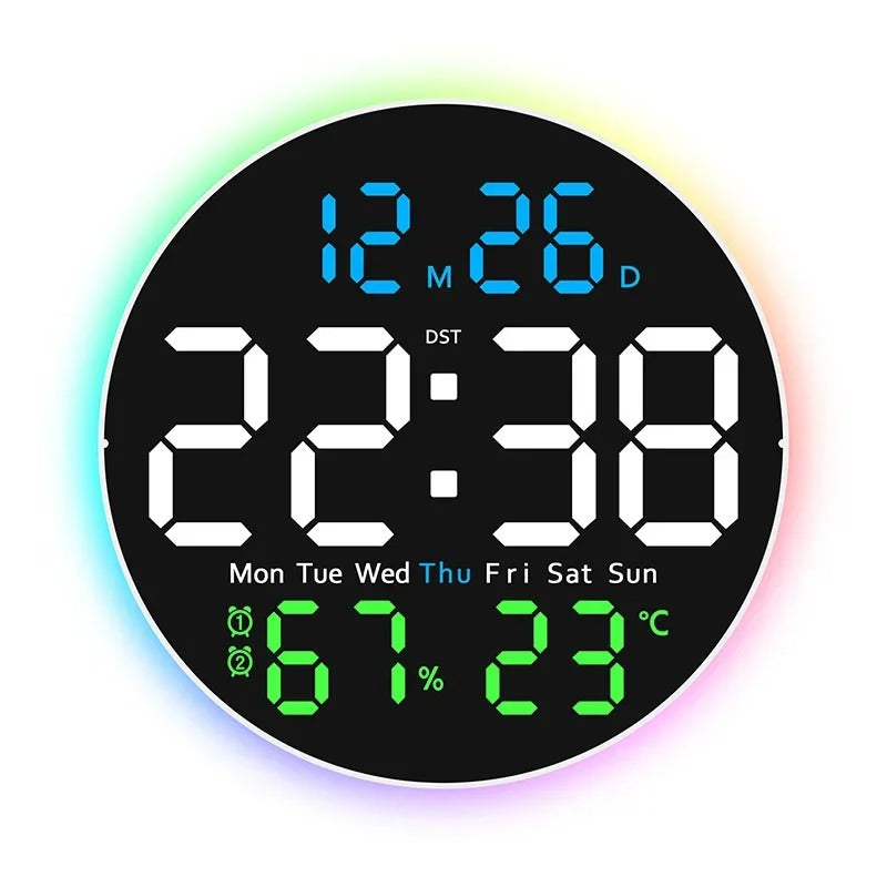 10-Inch Smart LED Digital Wall Clock – Modern Room Decor