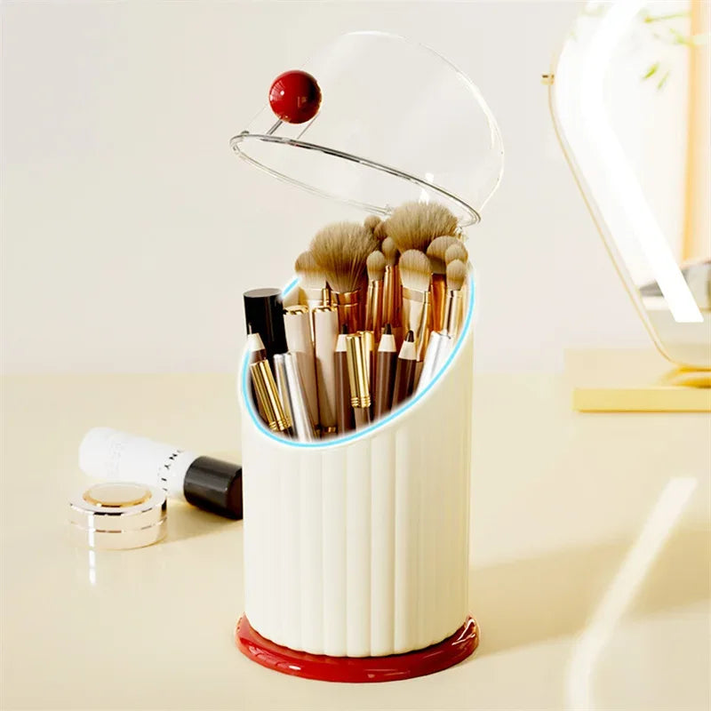 Makeup Brush Storage Box Cylinder Organizer